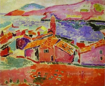 1906 Pintura al %c3%b3leo - Vista de Collioure 1906 fauvista